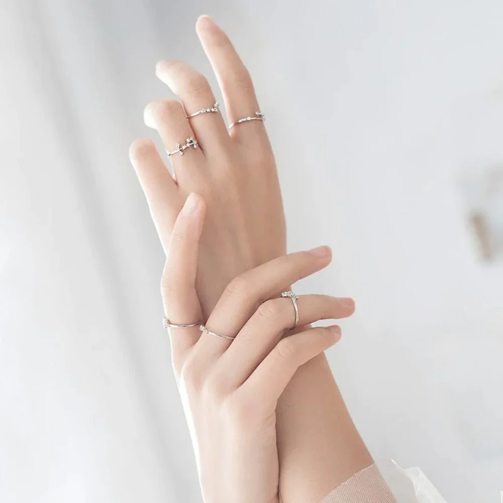 😍ARIES Silver Constellation Resizable/Adjustable NWT Ring For Women, F190 - Picture 4 of 8